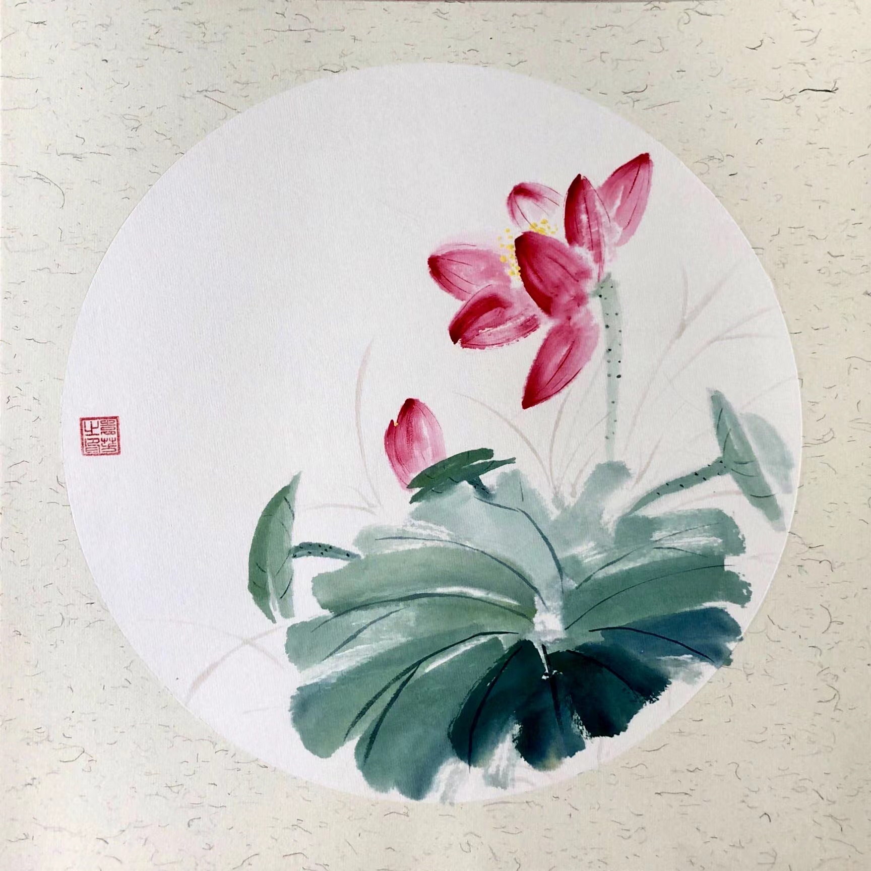 标牌厂—国画小品“心莲”—袁芳.jpg